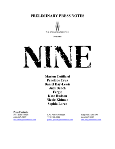 NINE - The Weinstein Company