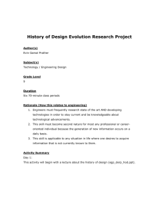 History of Design Evolution Research Project