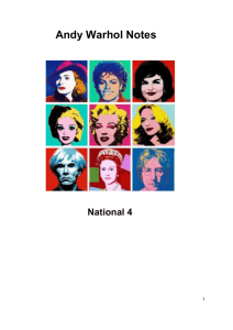 Andy Warhol National 4 notes