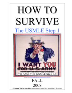 advice from samuel anandan on passing the usmle step 1