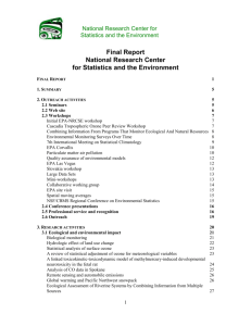 Annual Report for the - Statistics