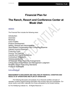 Financial Plan - Scott R. Baird