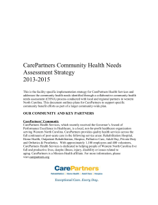 CarePartners Community Health Needs