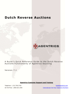 Dutch Reverse Auctions