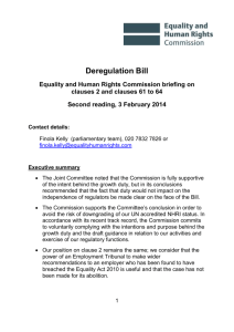 the briefing - Equality and Human Rights Commission