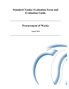 Tender Evaluation Report and Guide for Works (386KB - DOC)