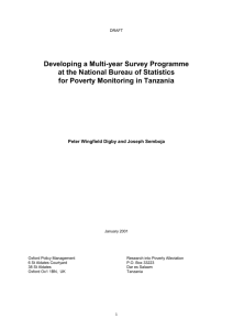 Developing a Multi-year Survey Programme