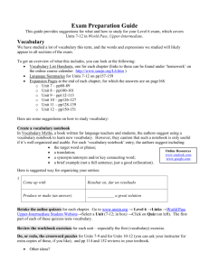 Exam Preparation Guide