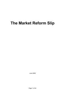 The Market Reform Slip