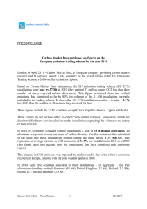Press release EU ETS Data 2010 - 4 April 2011