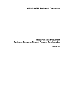 Business Scenario Report: Product Configurator