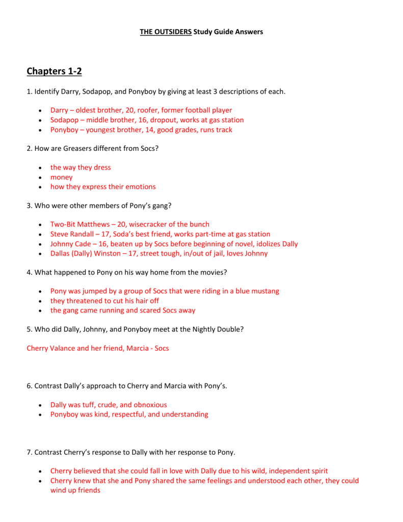 The Outsiders Chapter 11 Discussion Questions