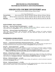 Course Inventory - MS Mechanical & Materials Engineering (DOC