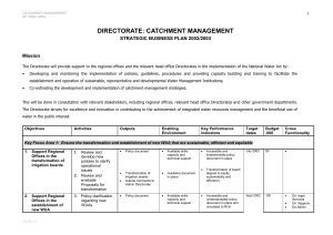 Business Plan 2002/2003