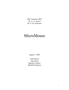 MicroMouse - Machine Intelligence Lab