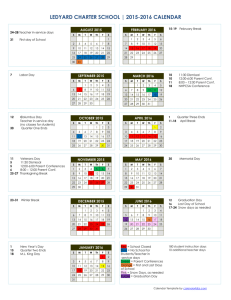 2015-16 School Calendar