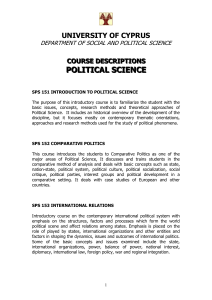 sps 151 introduction to political science