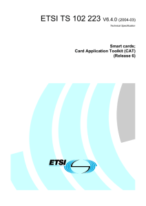ETSI TS 102 223 V6.3.0
