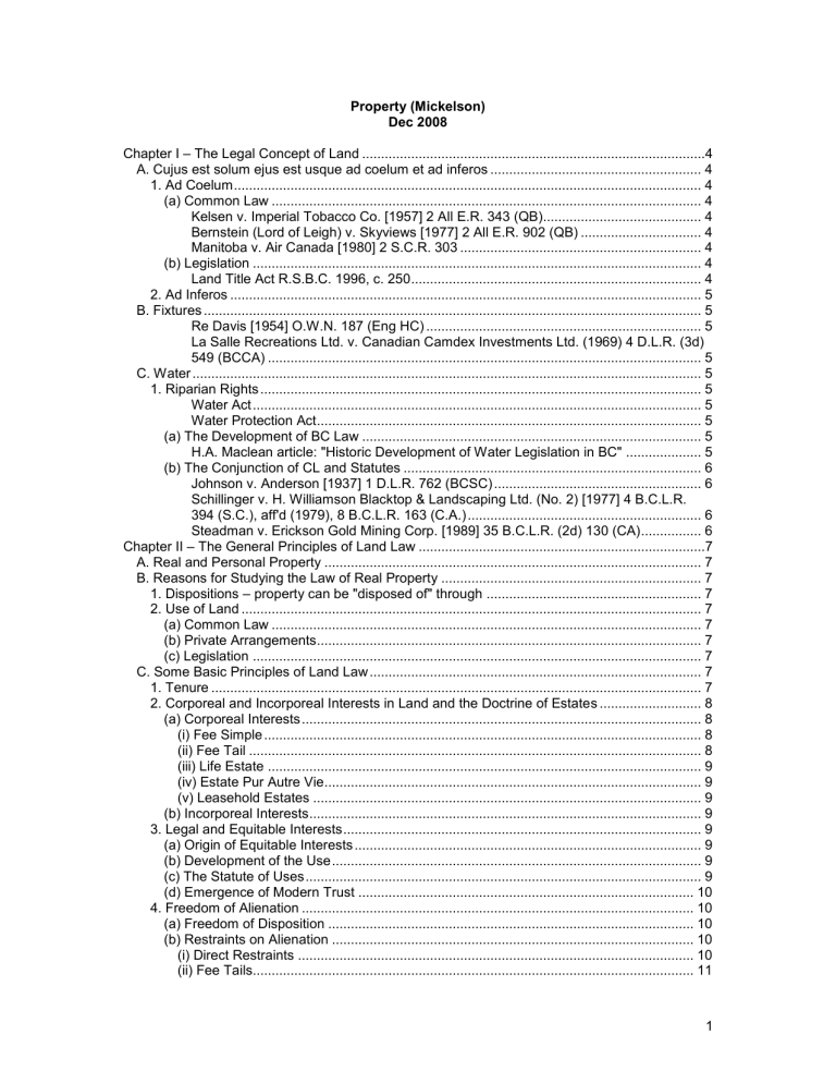 Chapter II The General Principles Of Land Law