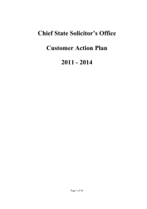CSS0 Customer Action Plan 2011-2014