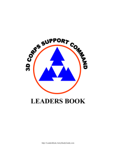 3d Corps Support Command Leaders Book