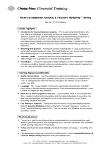 Financial Statement Analysis and Valuation Modeling