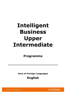 Intelligent Business Upper Intermediate Teaching Programme