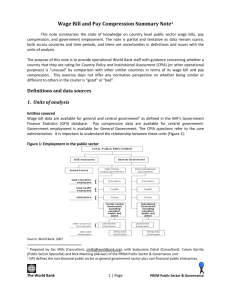 Wage Bill and Pay Compression Summary Note