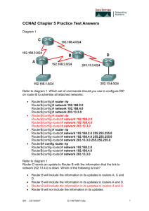 CCNA2 Chapter 5 Practice Test Answers