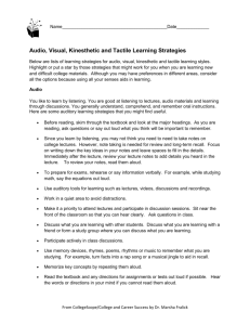 Learning Style Strategies