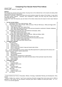 Comparing Four Secular Home Price Indices