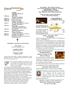 11-1-15-bulletin - Corpus Christi Roman Catholic Church