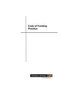 Code of Funding Practice - communitymatters.govt.nz