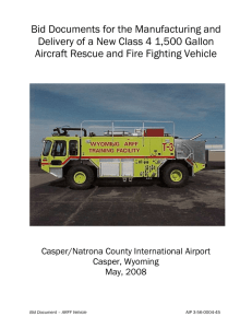 ARFF Truck Specs - CPR - Wyoming Airport Operators Association
