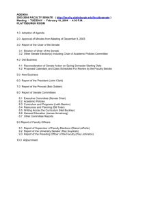 Agenda For Meeting of February 10, 2004