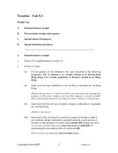 Taxation - Unit 5.2 - Student Intranet ( CW )