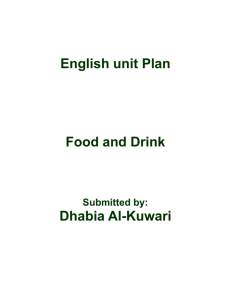 Food and drinks unit