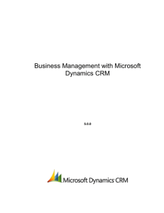 Planning a Microsoft Dynamics CRM implementation