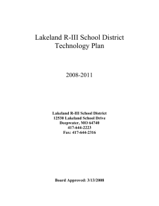 Technology Plan - Lakeland R