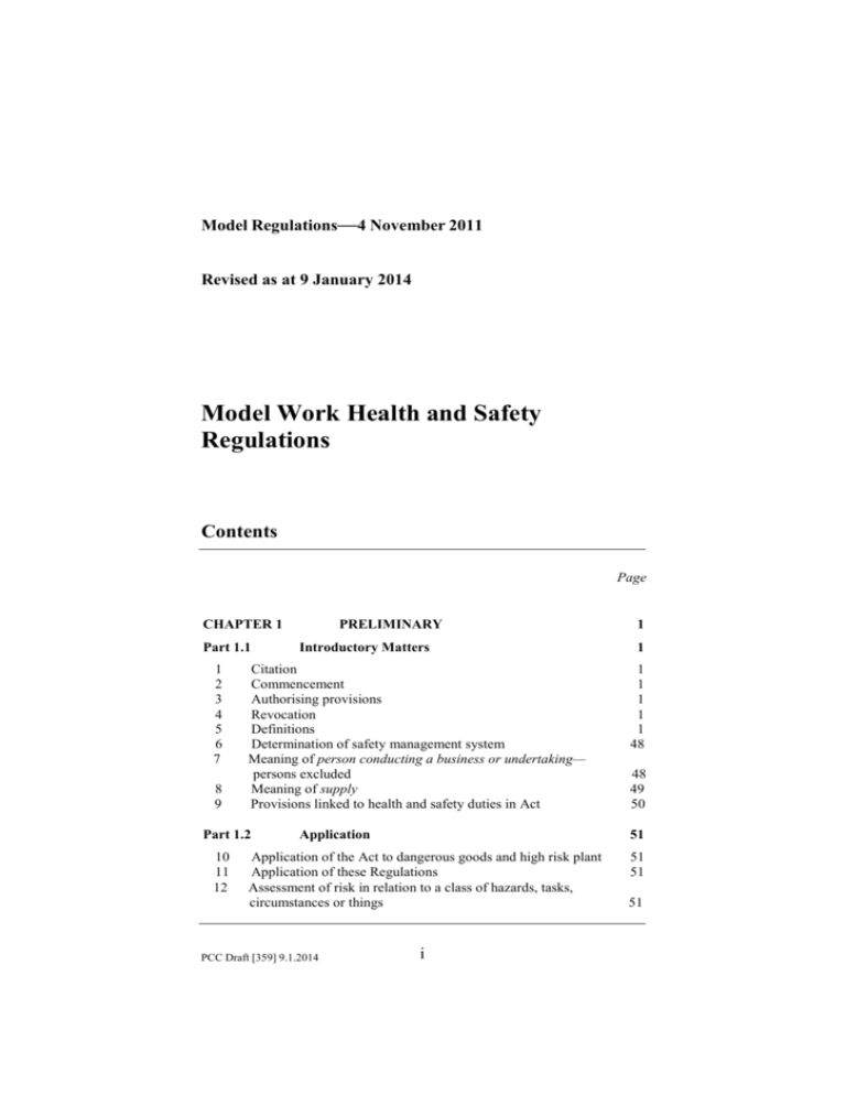 model-work-health-and-safety-regulations