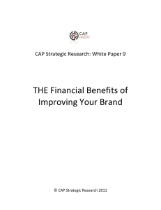 The Financial Benefits of improving Your Brand