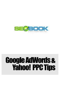 Google adwords secrets yahoo! search marketing and