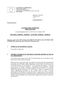 EU-Korea FTA Rules of Origin