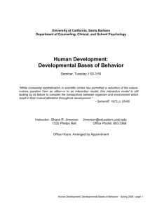 Human Development - The Gevirtz School (GGSE)