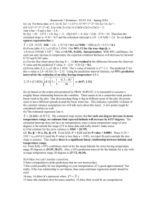 Homework 1 Example Solutions, Spring 2016