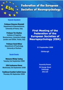 Wednesday 3rd Sept 13:00-14:00 - Federation of the European