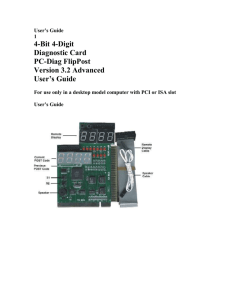 User's Guide - PC Diagnostics