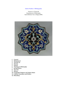 Islam: A Select Bibliography - Jurisdynamics