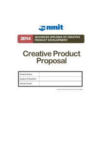 Creative Product Proposal Form