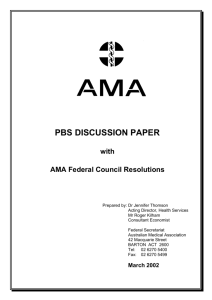 PBS Paper-Final Version - Australian Medical Association